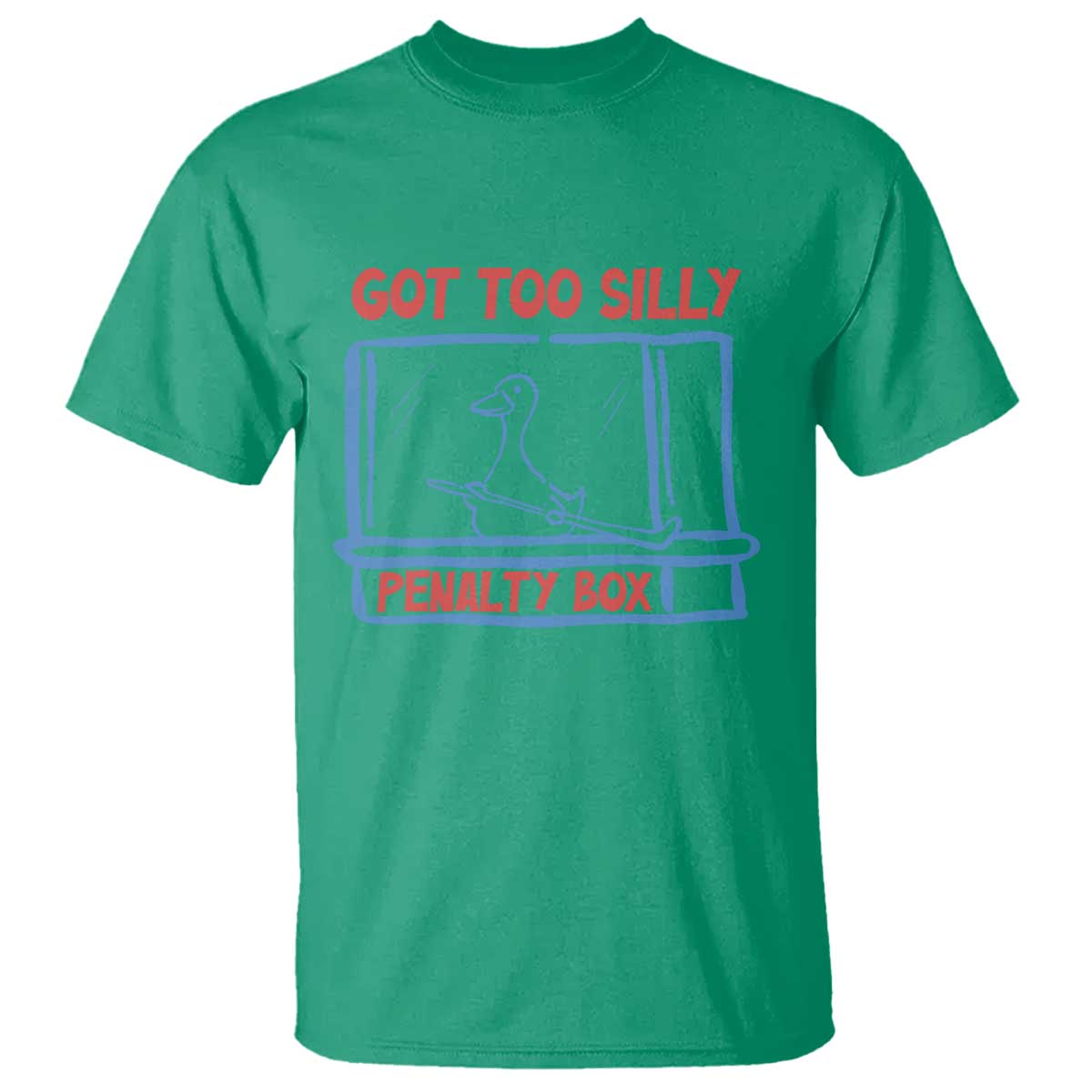Hockey Got Too Silly Penalty Box T Shirt Silly Goose Meme