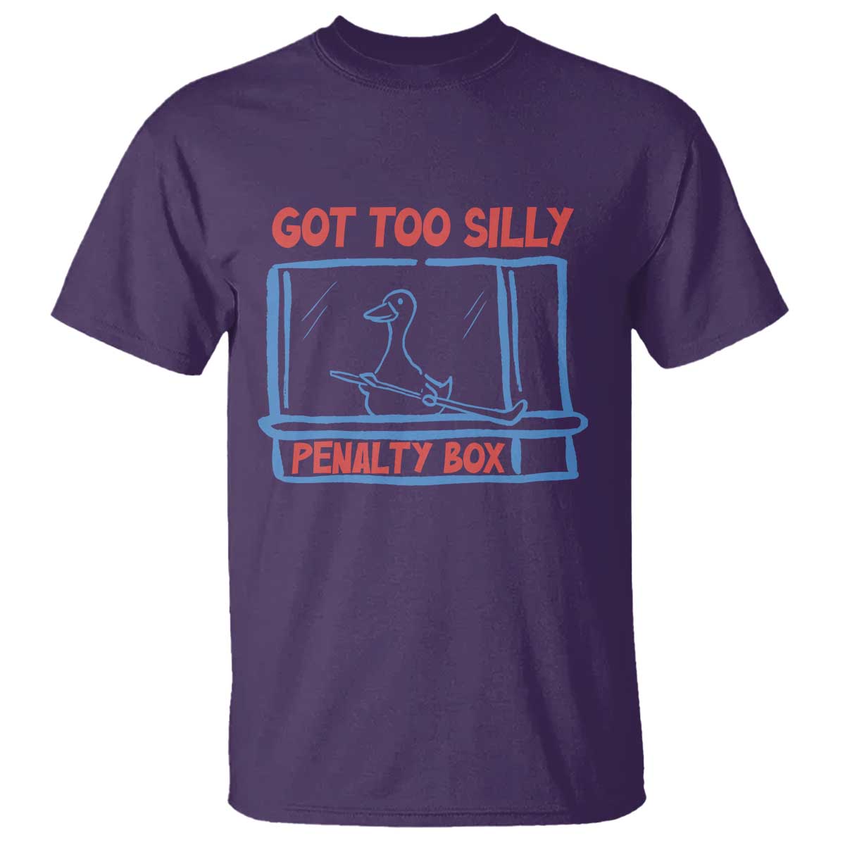 Hockey Got Too Silly Penalty Box T Shirt Silly Goose Meme