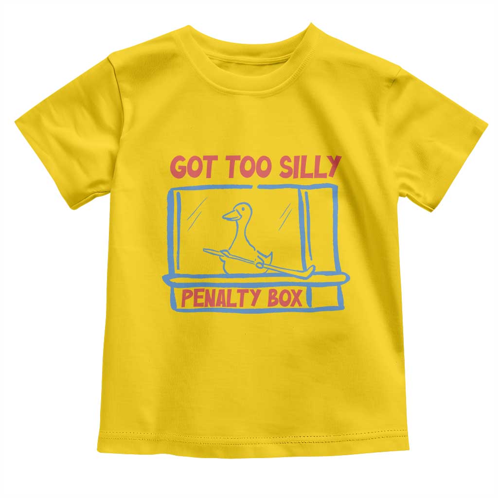 Hockey Got Too Silly Penalty Box Toddler T Shirt Silly Goose Meme
