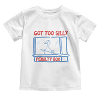 Hockey Got Too Silly Penalty Box Toddler T Shirt Silly Goose Meme