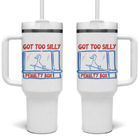 Hockey Got Too Silly Penalty Box Tumbler With Handle Silly Goose Meme