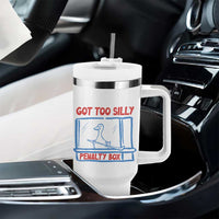 Hockey Got Too Silly Penalty Box Tumbler With Handle Silly Goose Meme