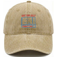 Hockey Got Too Silly Penalty Box Washed Cotton Baseball Cap Silly Goose Meme