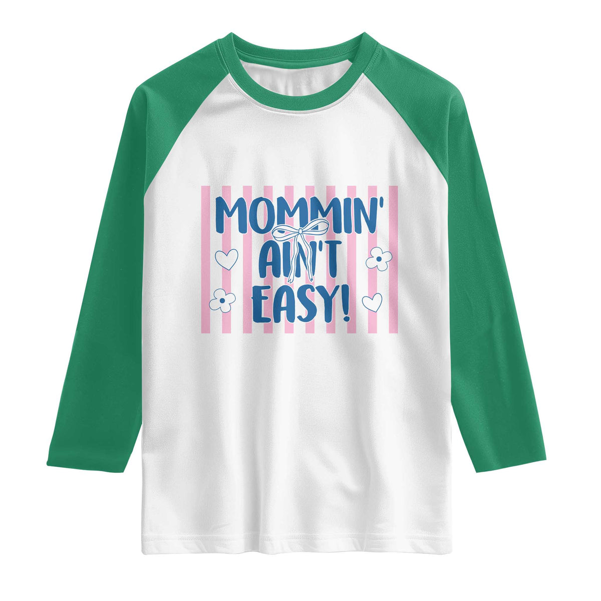 Mommin' Ain't Easy Raglan Shirt Funny Mom Life Mother's Day