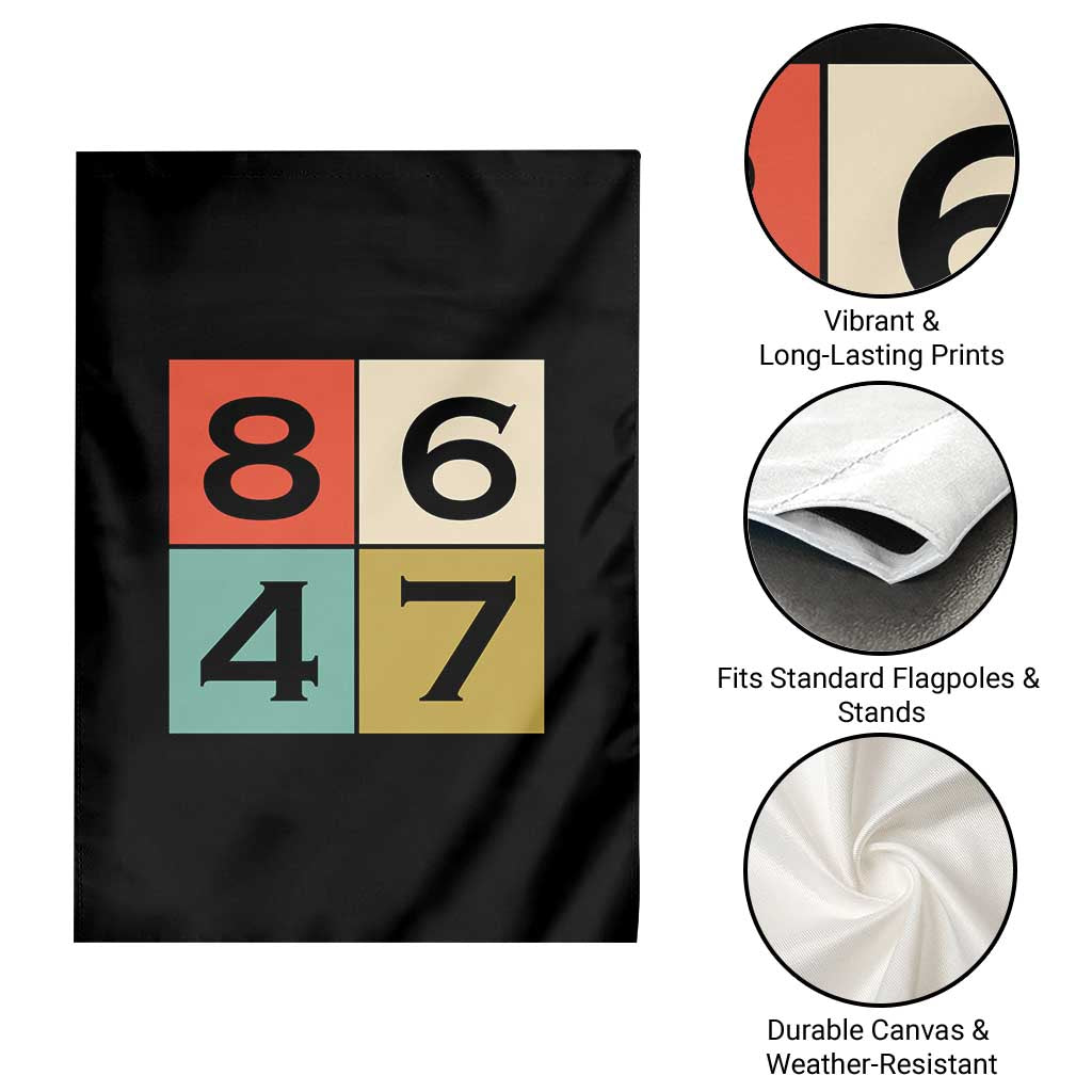Retro Vintage 8647 Garden Flag Classic Vintage 80s Style
