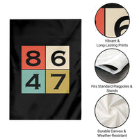 Retro Vintage 8647 Garden Flag Classic Vintage 80s Style