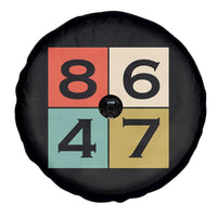 Retro Vintage 8647 Spare Tire Cover Classic Vintage 80s Style
