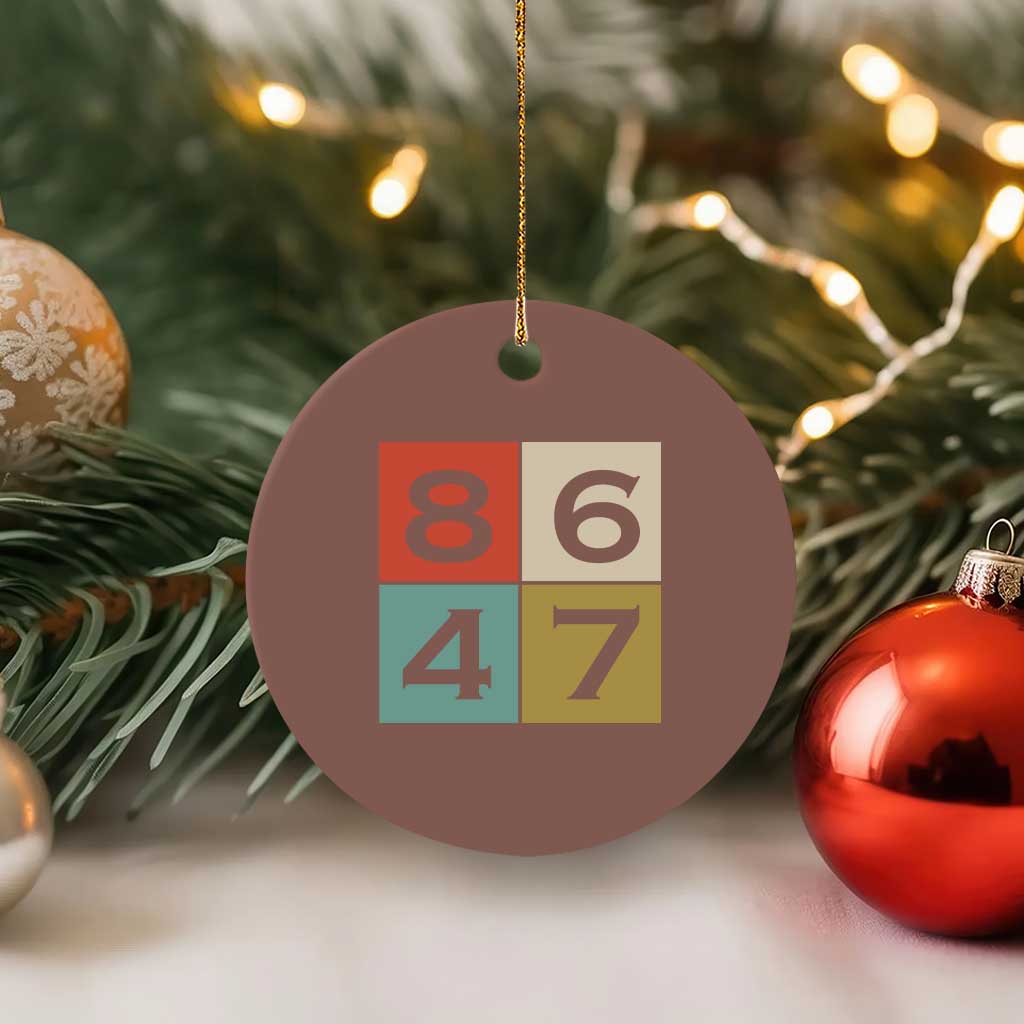 Retro Vintage 8647 Ceramic Ornament Classic Vintage 80s Style