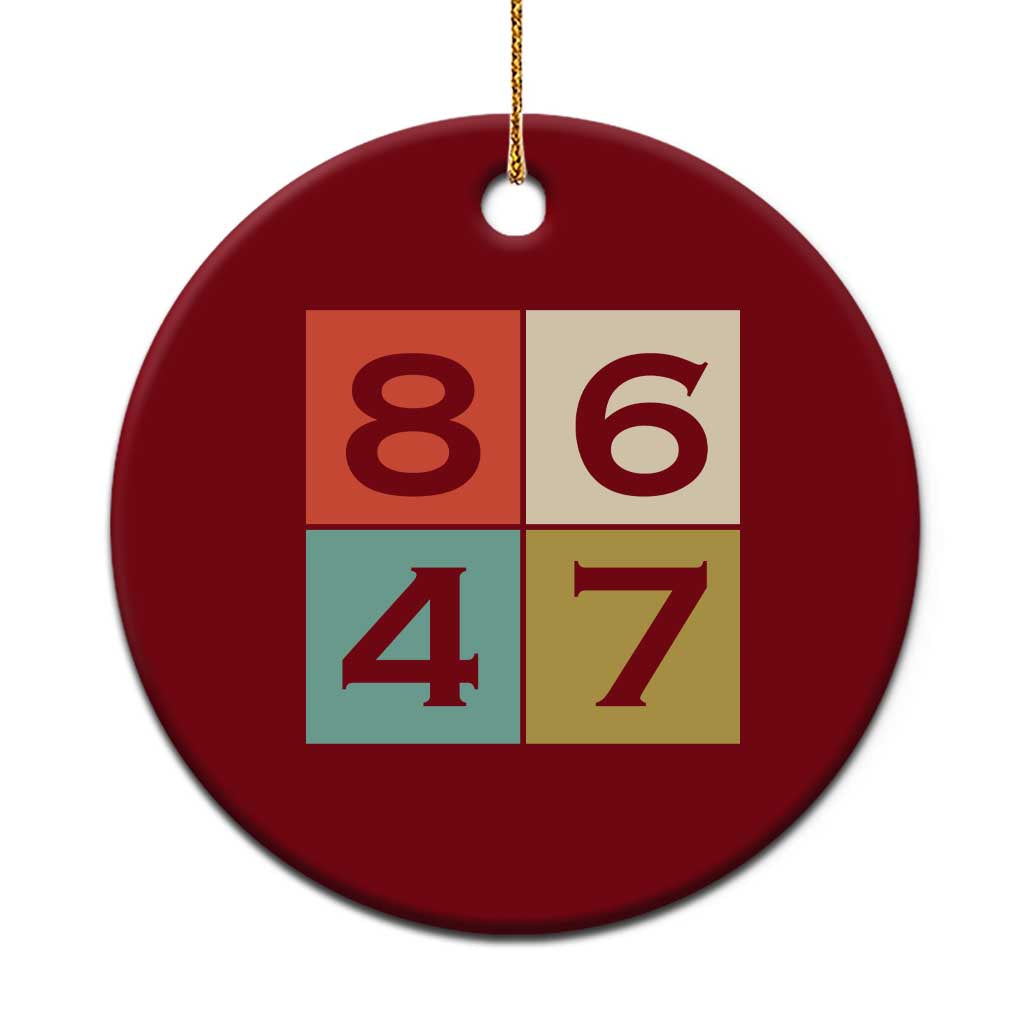 Retro Vintage 8647 Ceramic Ornament Classic Vintage 80s Style