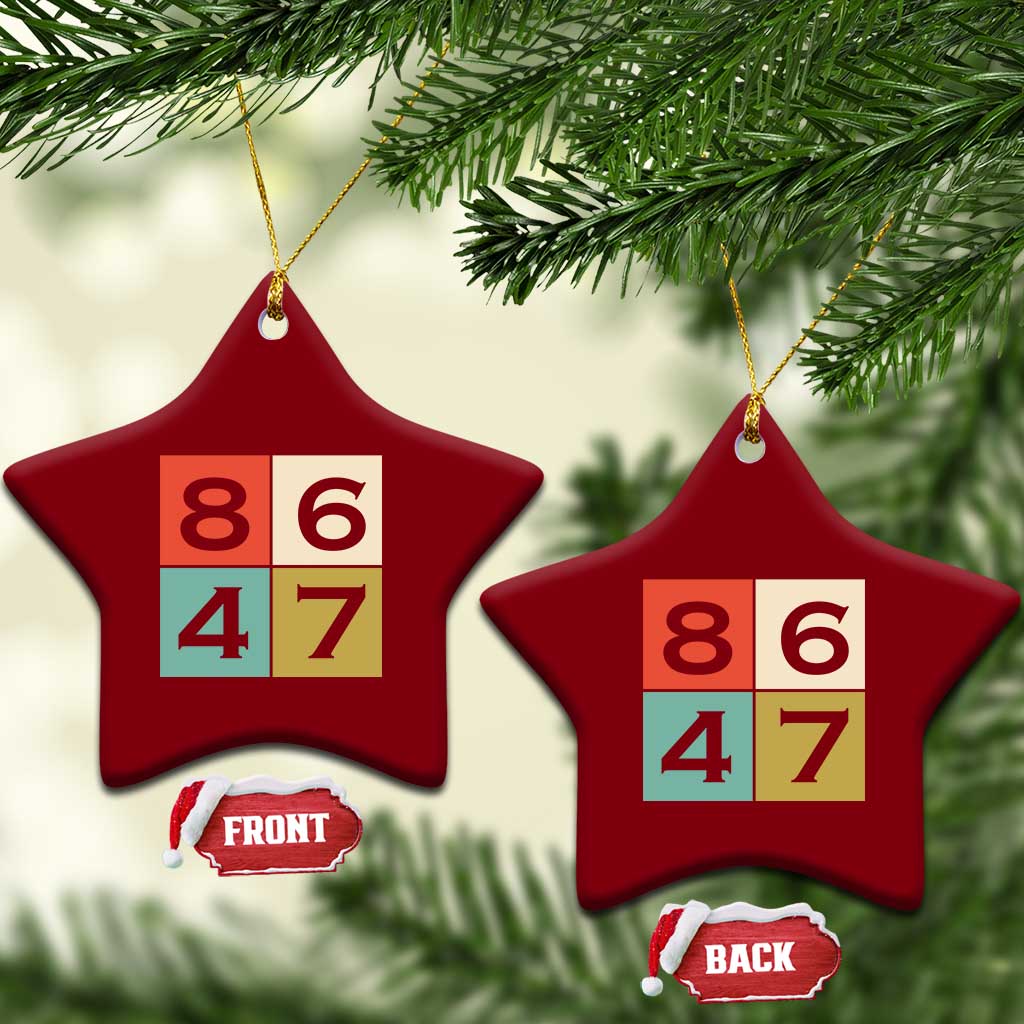 Retro Vintage 8647 Ceramic Ornament Classic Vintage 80s Style