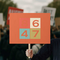 Retro Vintage 8647 Protest Sign Classic Vintage 80s Style