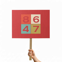 Retro Vintage 8647 Protest Sign Classic Vintage 80s Style