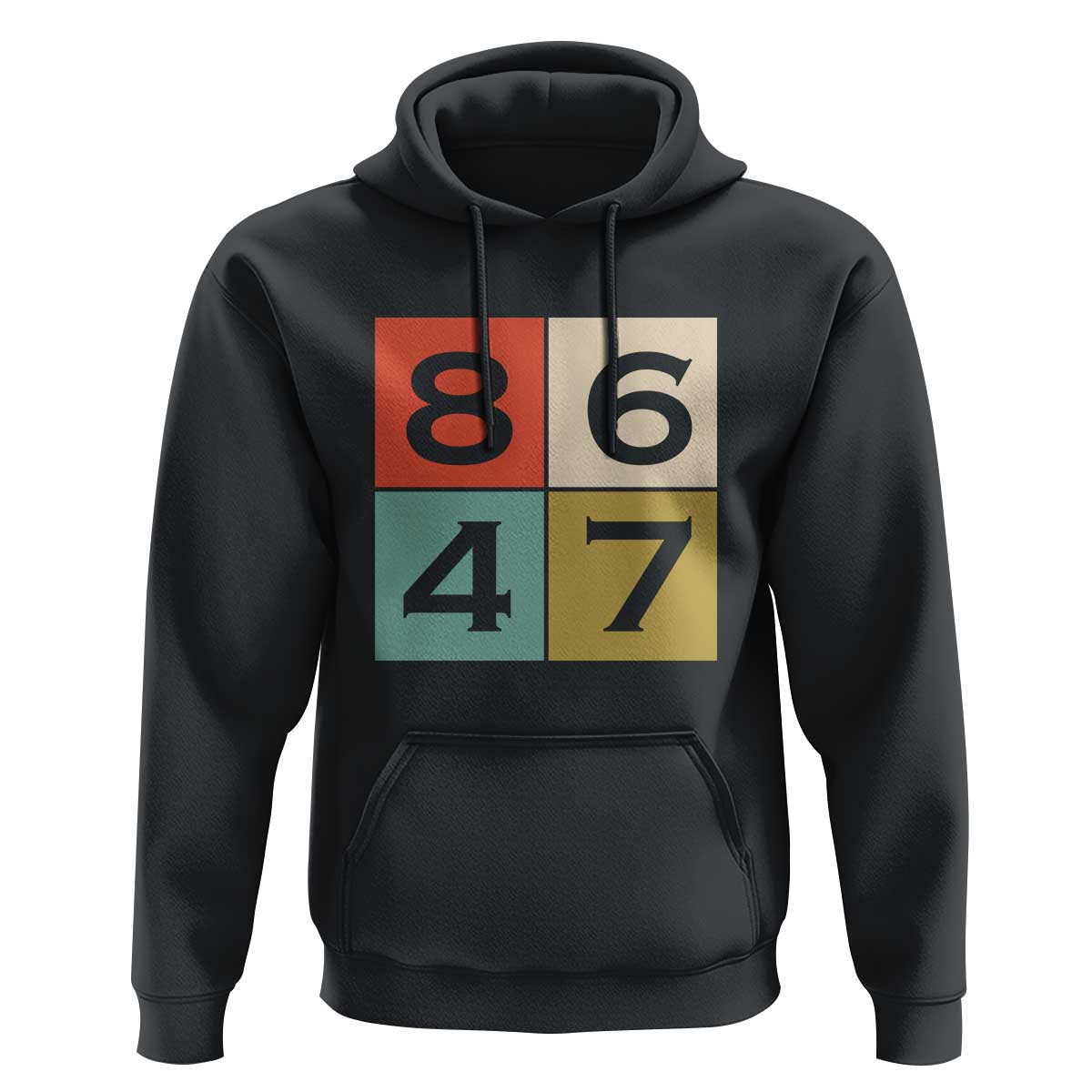 Retro Vintage 8647 Hoodie Classic Vintage 80s Style