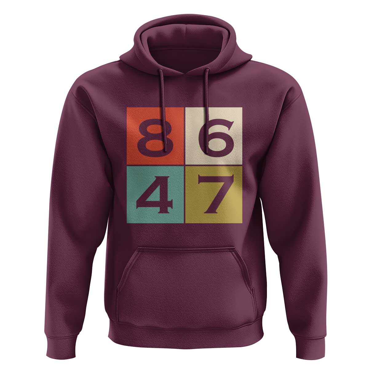 Retro Vintage 8647 Hoodie Classic Vintage 80s Style
