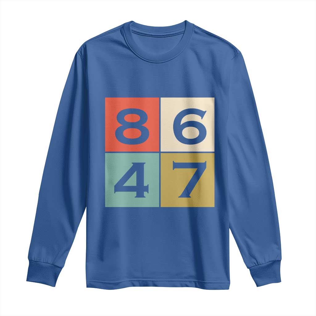 Retro Vintage 8647 Long Sleeve Shirt Classic Vintage 80s Style