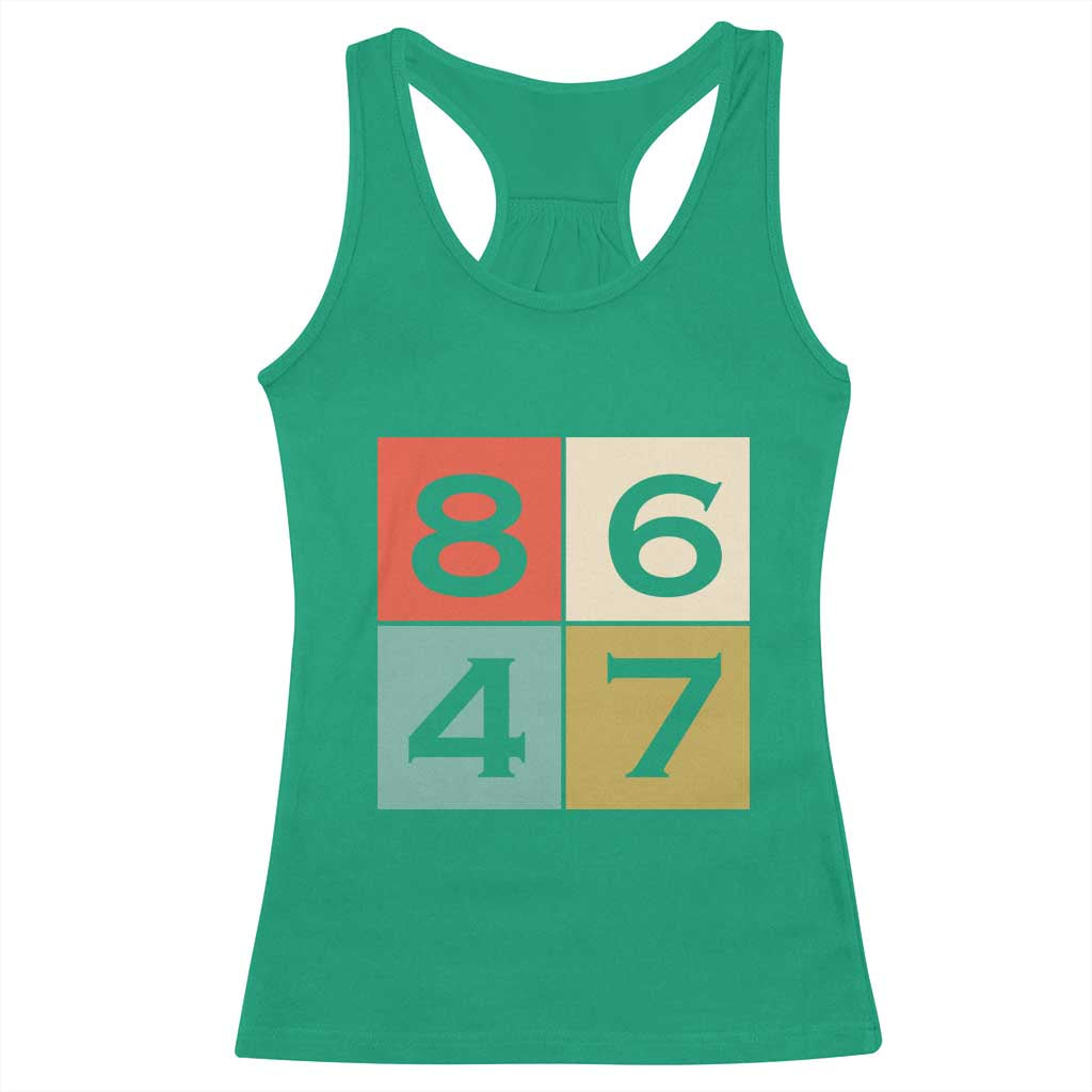 Retro Vintage 8647 Racerback Tank Top Classic Vintage 80s Style
