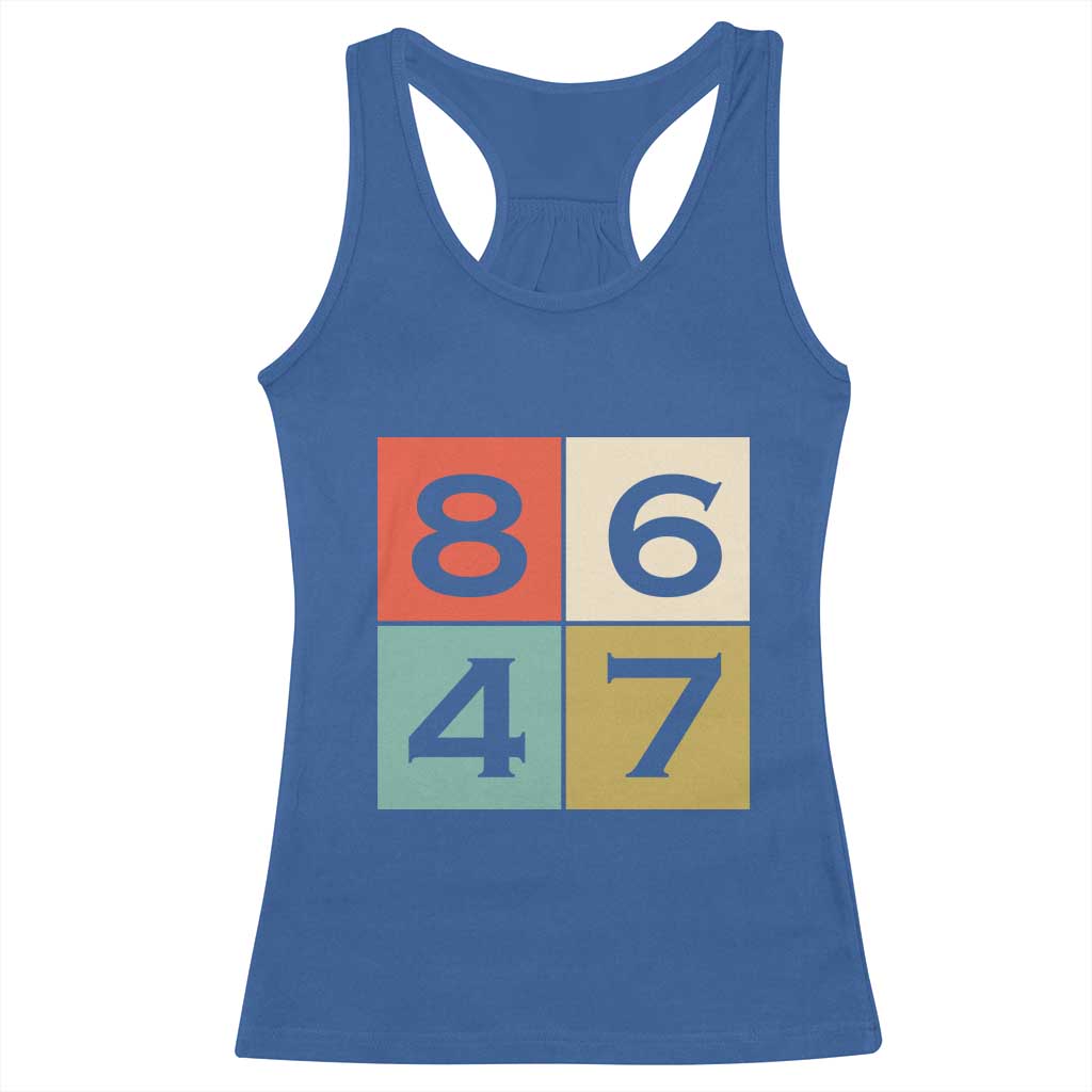 Retro Vintage 8647 Racerback Tank Top Classic Vintage 80s Style