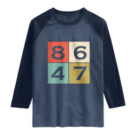 Retro Vintage 8647 Raglan Shirt Classic Vintage 80s Style