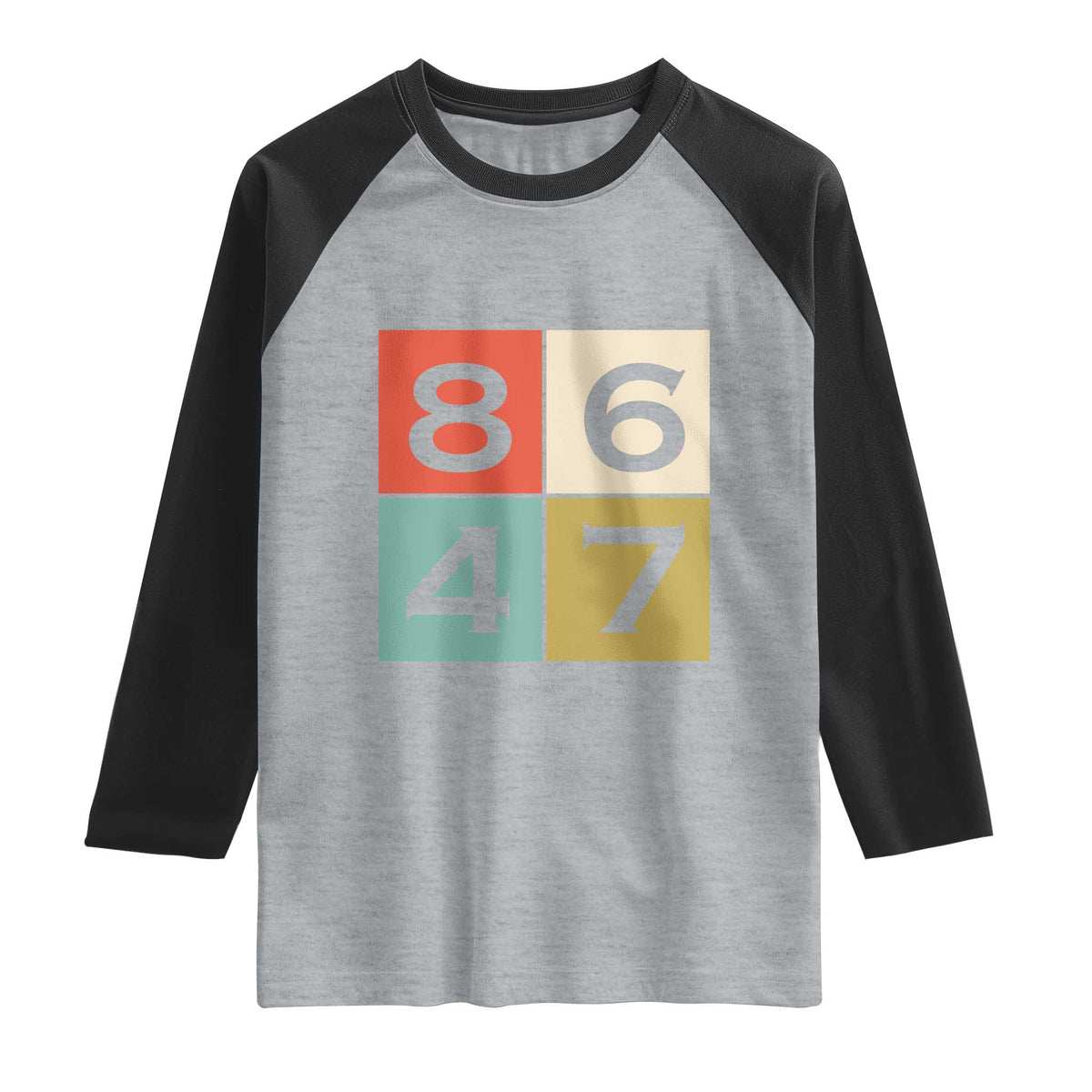 Retro Vintage 8647 Raglan Shirt Classic Vintage 80s Style
