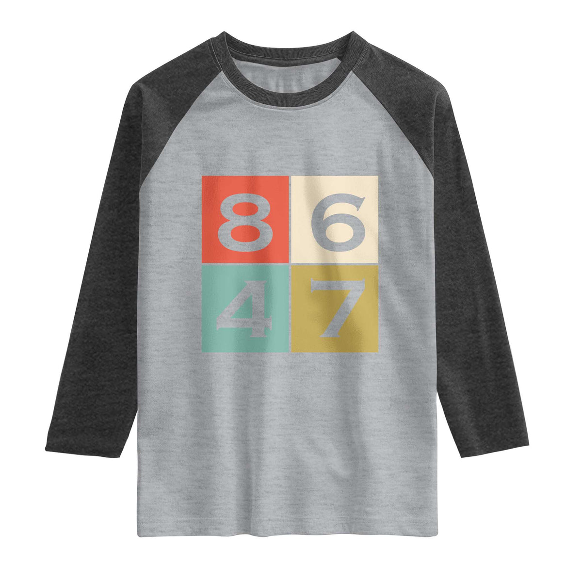 Retro Vintage 8647 Raglan Shirt Classic Vintage 80s Style