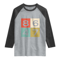 Retro Vintage 8647 Raglan Shirt Classic Vintage 80s Style