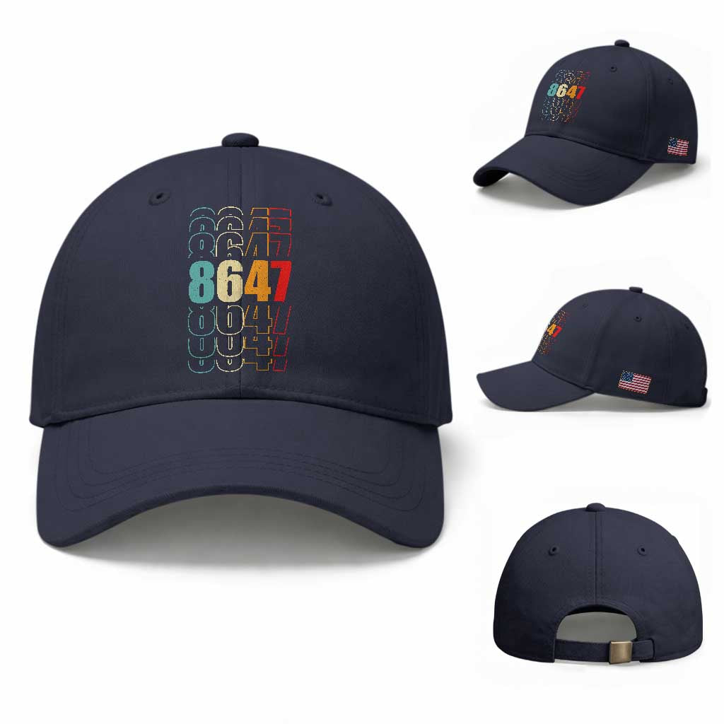 Retro Vintage 8647 Baseball Cap Subtle Anti FDT