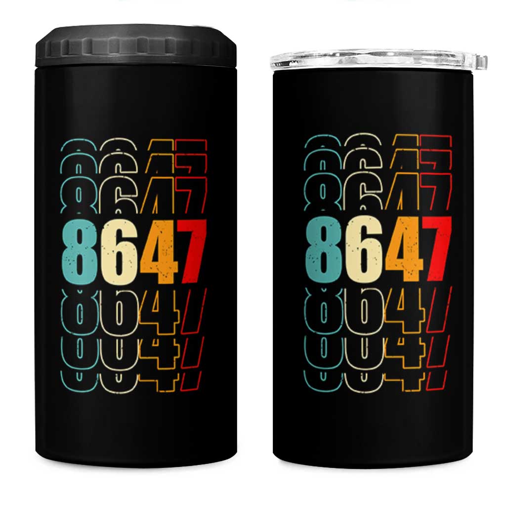 Retro Vintage 8647 4 in 1 Can Cooler Tumbler Subtle Anti FDT