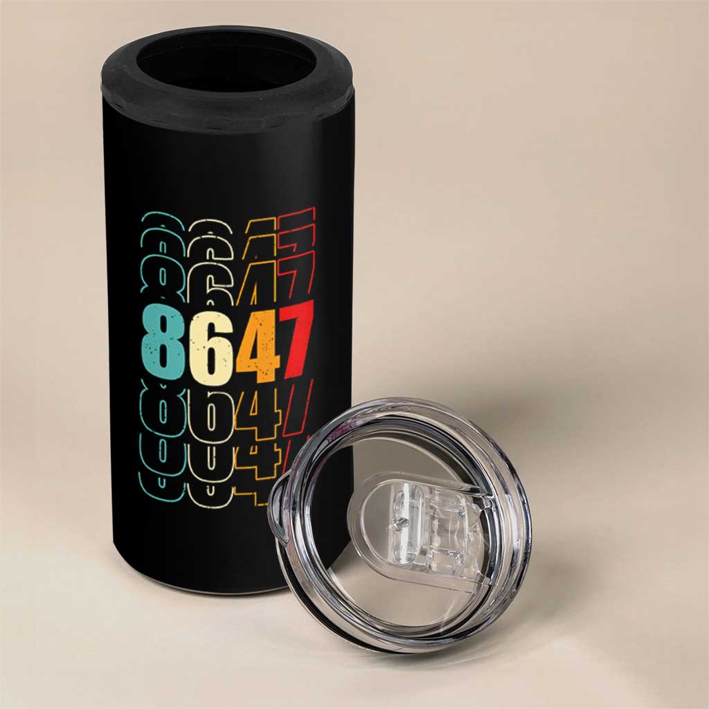 Retro Vintage 8647 4 in 1 Can Cooler Tumbler Subtle Anti FDT