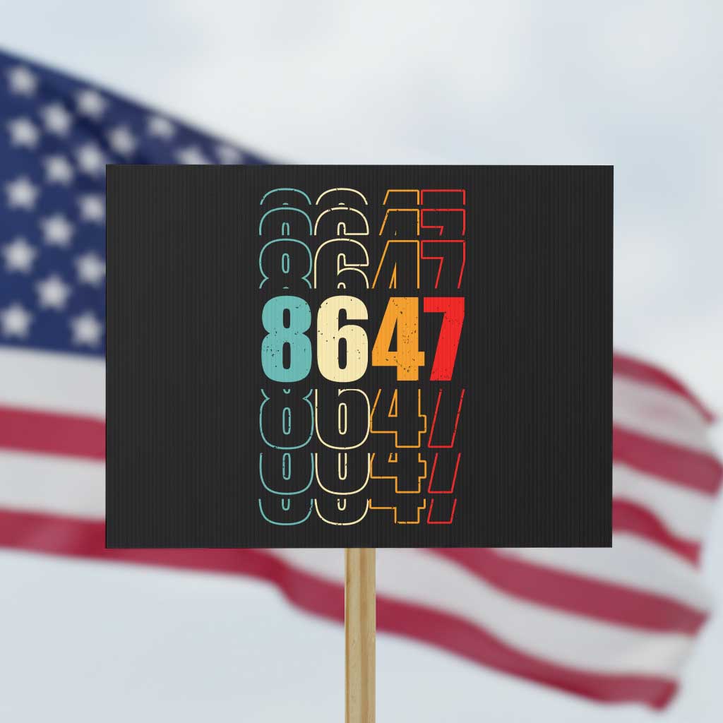 Retro Vintage 8647 Protest Sign Subtle Anti FDT