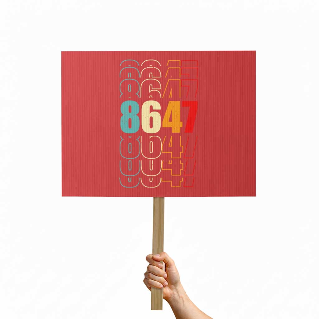 Retro Vintage 8647 Protest Sign Subtle Anti FDT