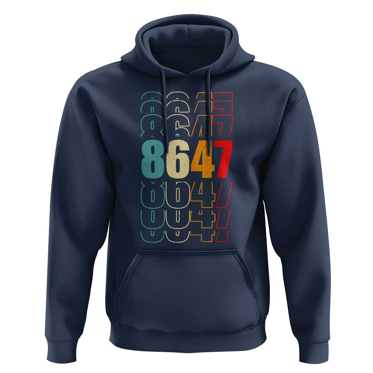 Retro Vintage 8647 Hoodie Subtle Anti FDT