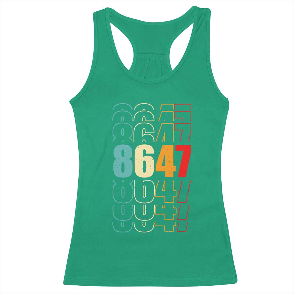 Retro Vintage 8647 Racerback Tank Top Subtle Anti FDT