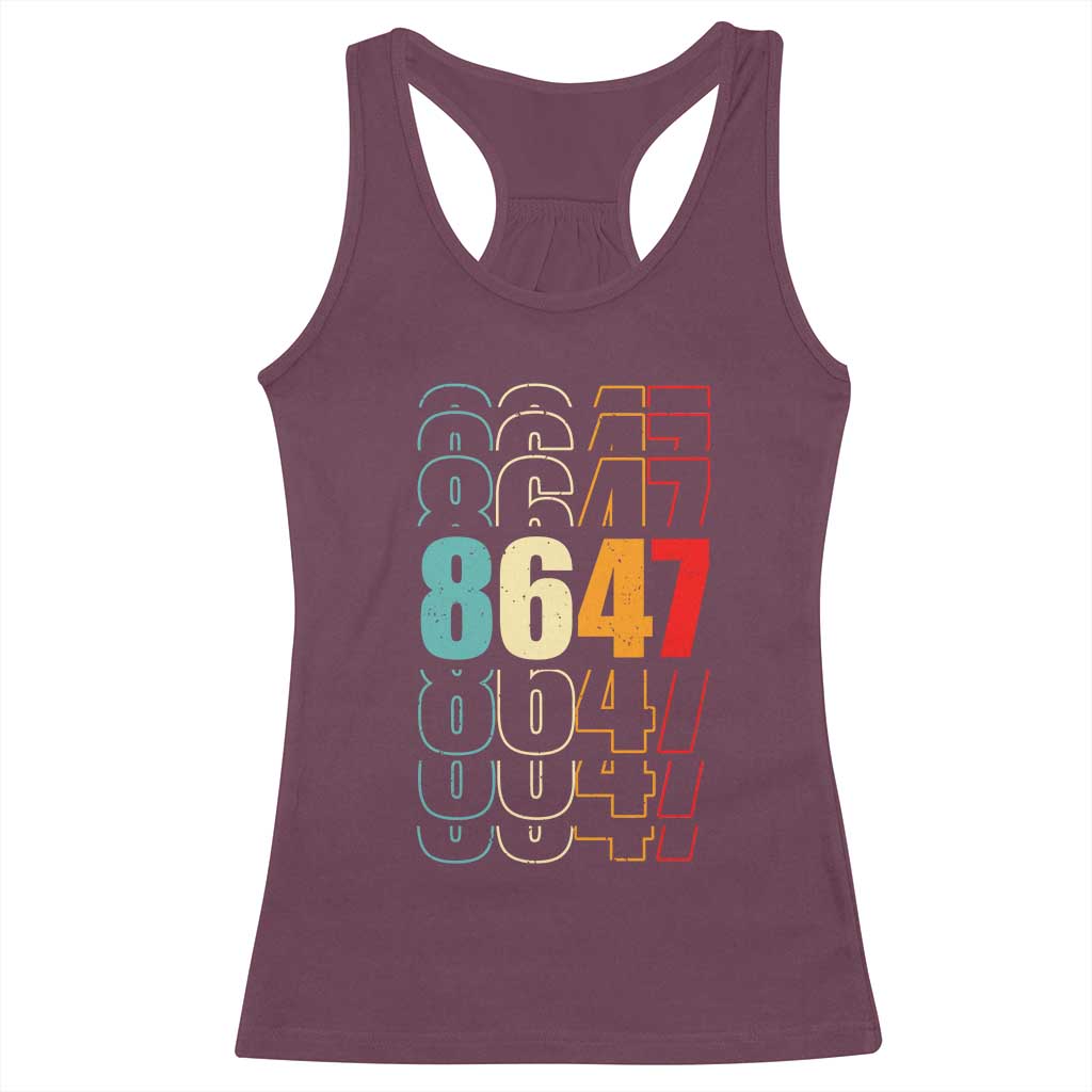 Retro Vintage 8647 Racerback Tank Top Subtle Anti FDT