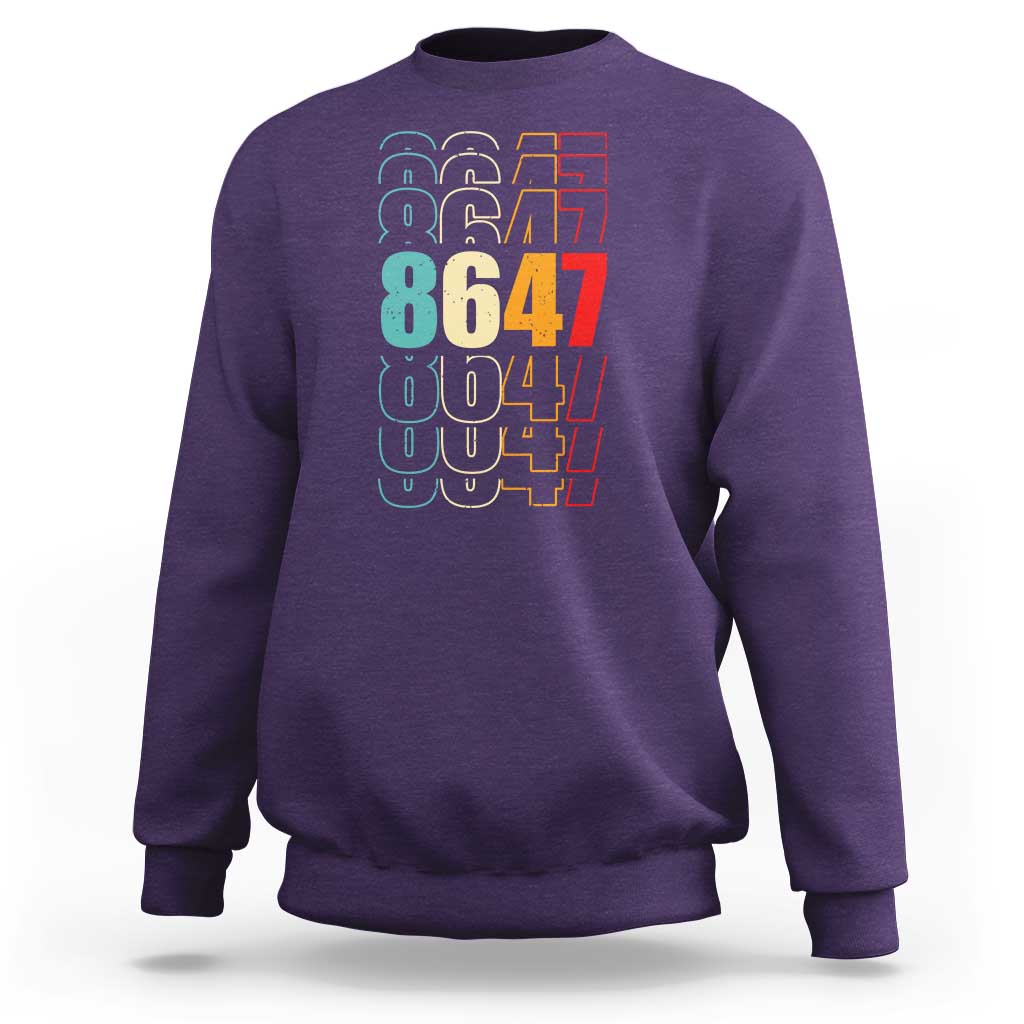 Retro Vintage 8647 Sweatshirt Subtle Anti FDT