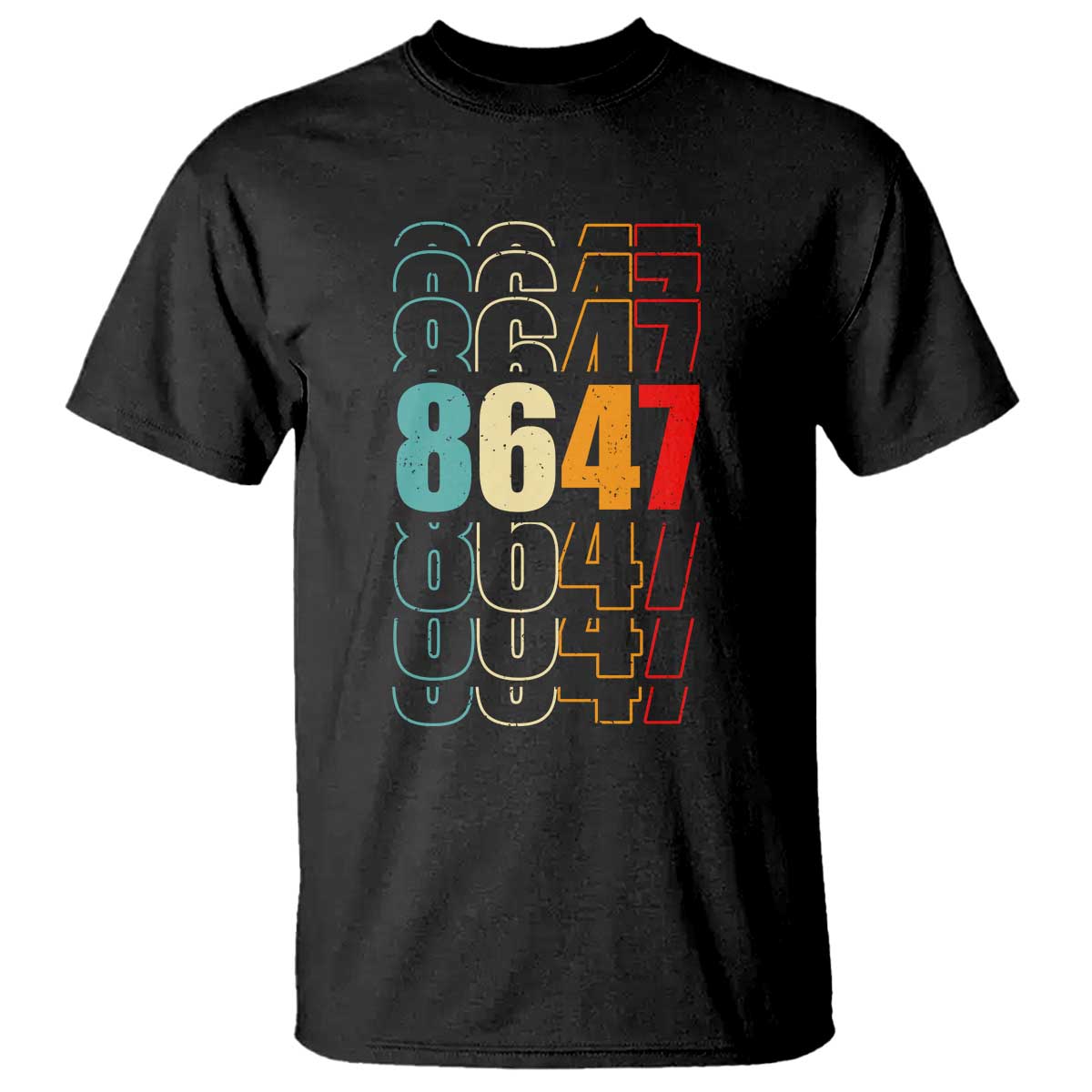Retro Vintage 8647 T Shirt Subtle Anti FDT