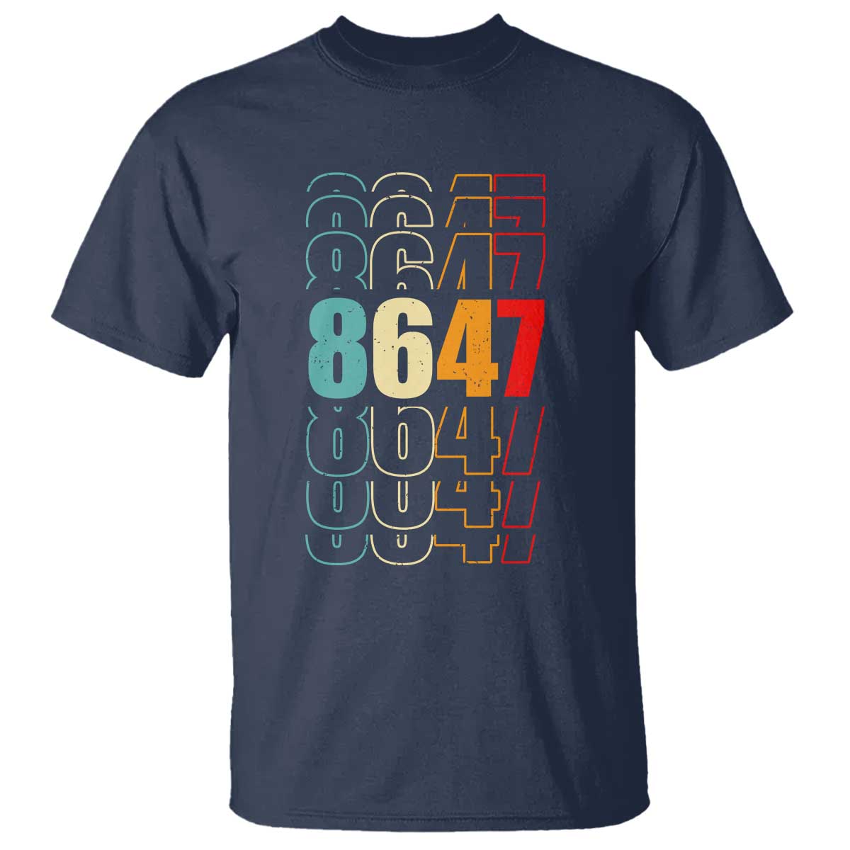 Retro Vintage 8647 T Shirt Subtle Anti FDT