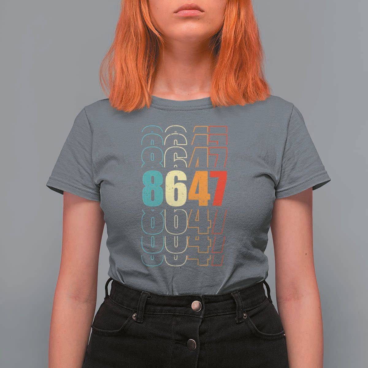 Retro Vintage 8647 T Shirt For Women Subtle Anti FDT