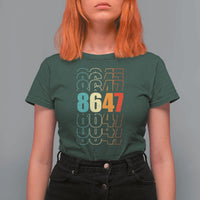 Retro Vintage 8647 T Shirt For Women Subtle Anti FDT