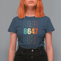 Retro Vintage 8647 T Shirt For Women Subtle Anti FDT
