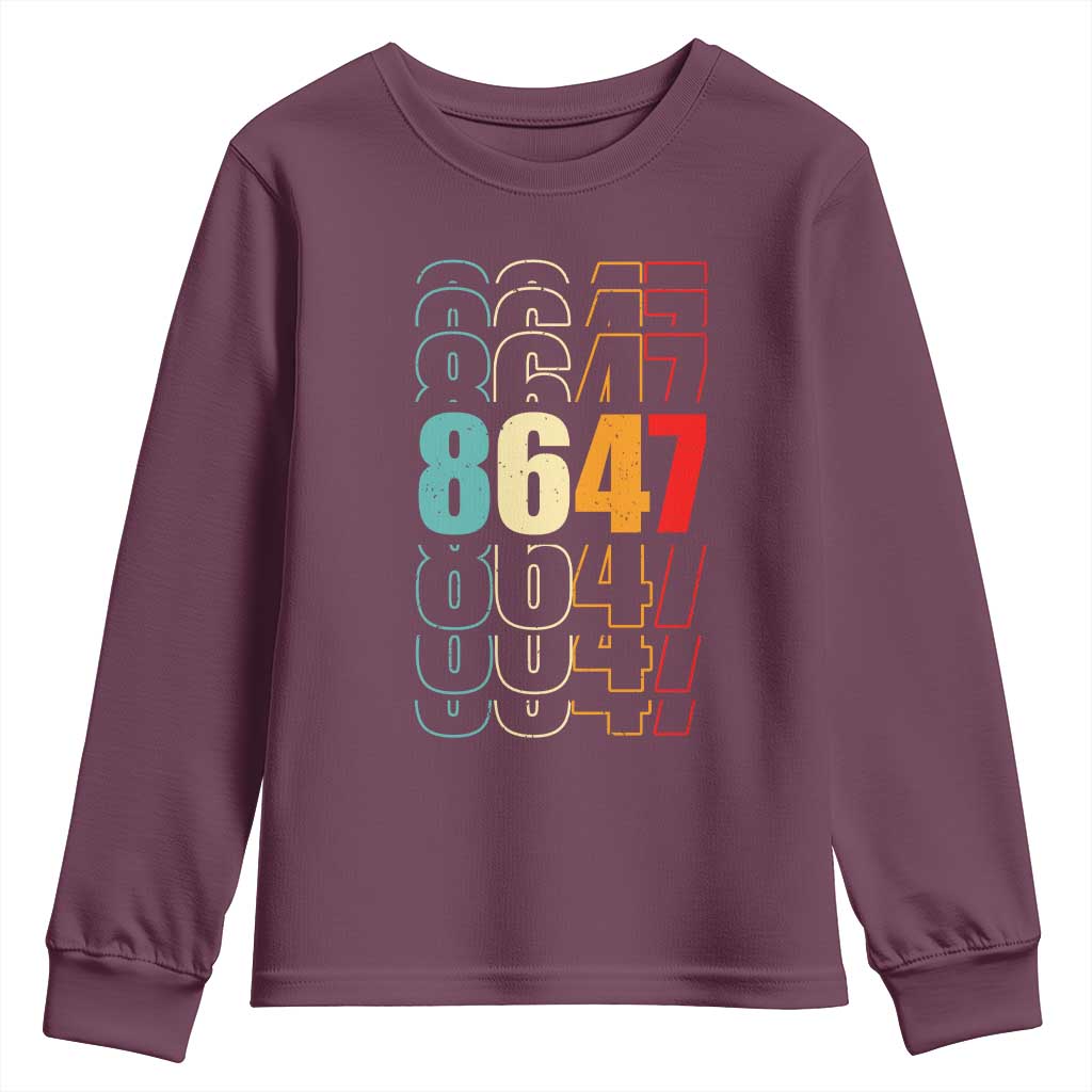 Retro Vintage 8647 Youth Sweatshirt Subtle Anti FDT