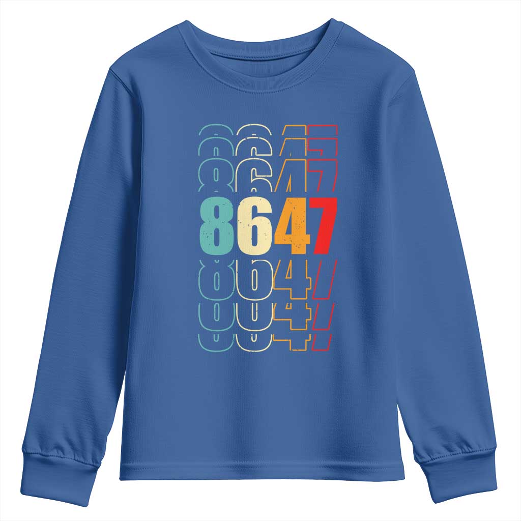 Retro Vintage 8647 Youth Sweatshirt Subtle Anti FDT