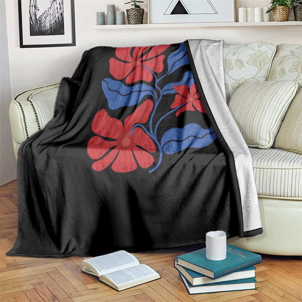 86 47 Boho Floral Matisse Throw Blanket No Kings Oligarchy FDT Political Protest