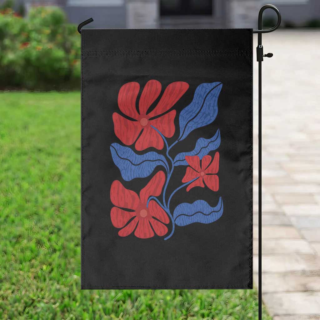 86 47 Boho Floral Matisse Garden Flag No Kings Oligarchy FDT Political Protest