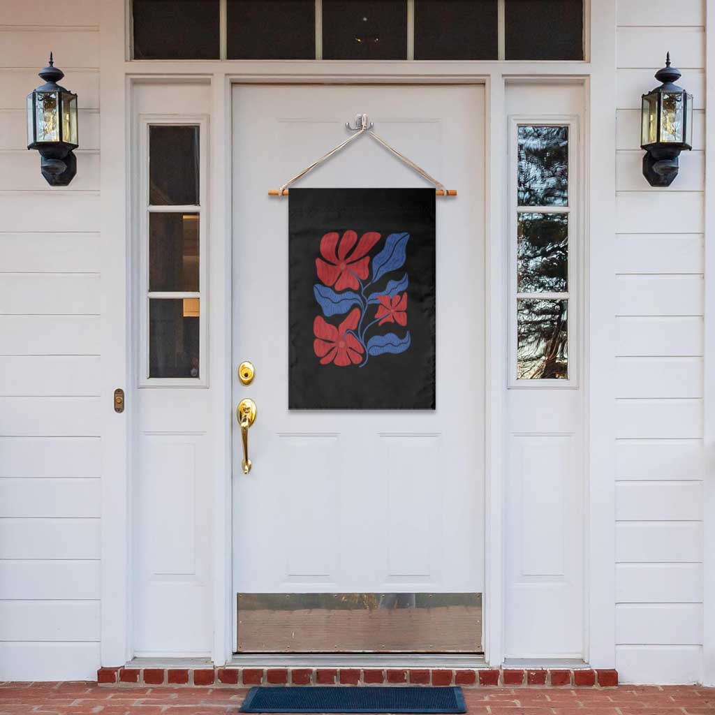 86 47 Boho Floral Matisse Garden Flag No Kings Oligarchy FDT Political Protest