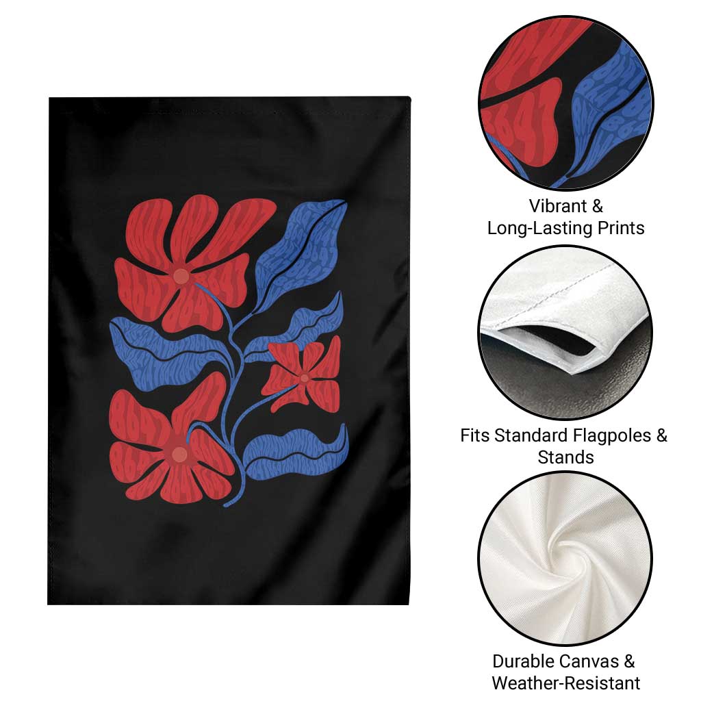 86 47 Boho Floral Matisse Garden Flag No Kings Oligarchy FDT Political Protest