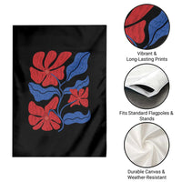86 47 Boho Floral Matisse Garden Flag No Kings Oligarchy FDT Political Protest