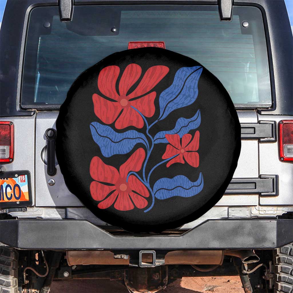 86 47 Boho Floral Matisse Spare Tire Cover No Kings Oligarchy FDT Political Protest