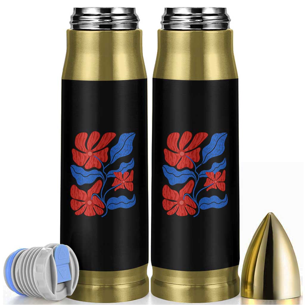 86 47 Boho Floral Matisse Bullet Tumbler No Kings Oligarchy FDT Political Protest