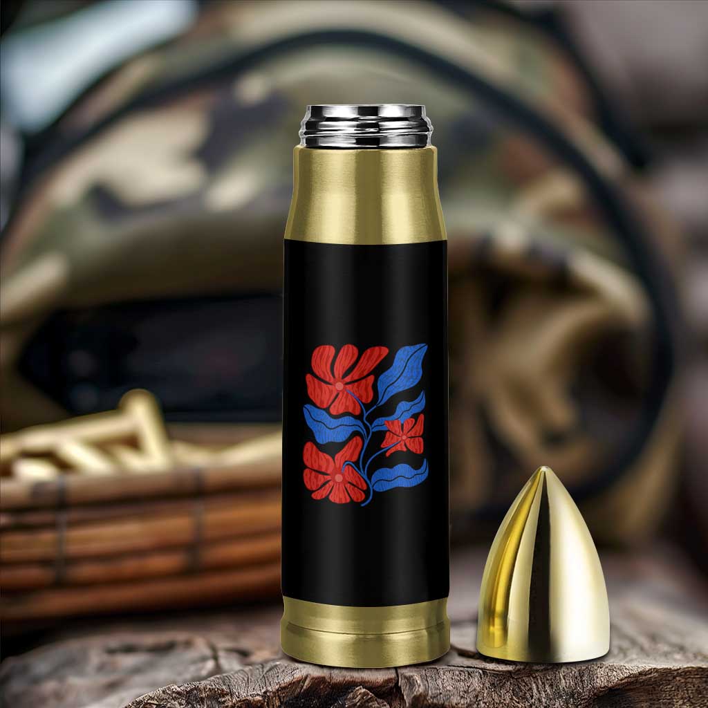86 47 Boho Floral Matisse Bullet Tumbler No Kings Oligarchy FDT Political Protest
