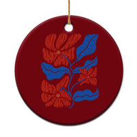 86 47 Boho Floral Matisse Ceramic Ornament No Kings Oligarchy FDT Political Protest